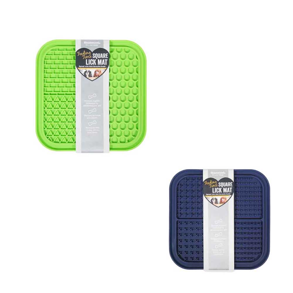 Square Shape Lick Mat Assorted